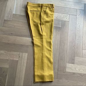 Diane Von Furstenberg Mustard Yellow Cropped Pants